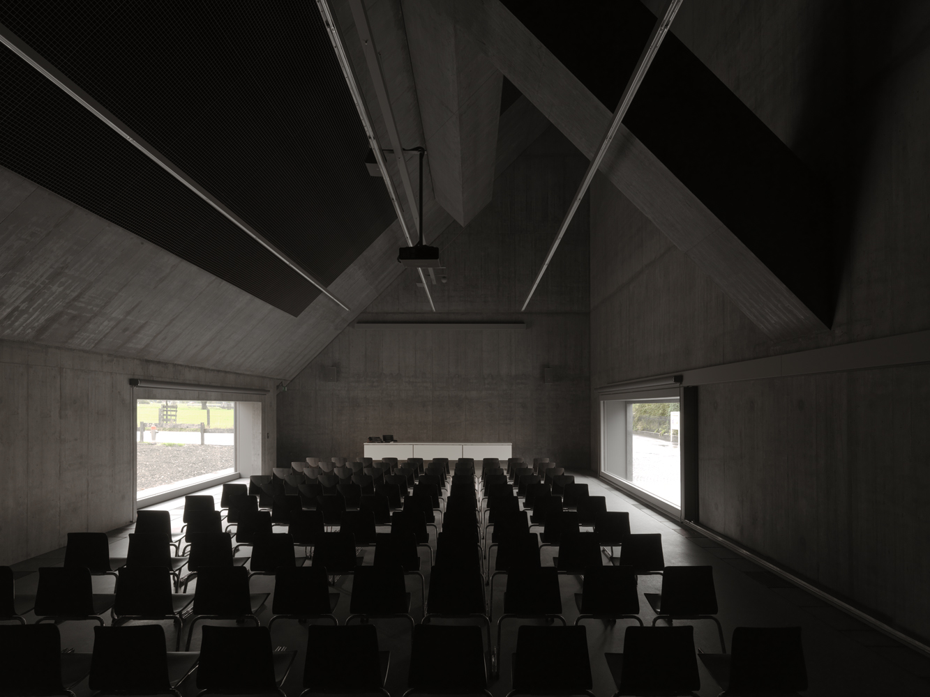 Plantahof Auditorium by Valerio Olgiati - Design Magazine | Delood