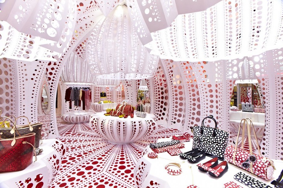 Louis Vuitton & Kusama concept store at Selfridges