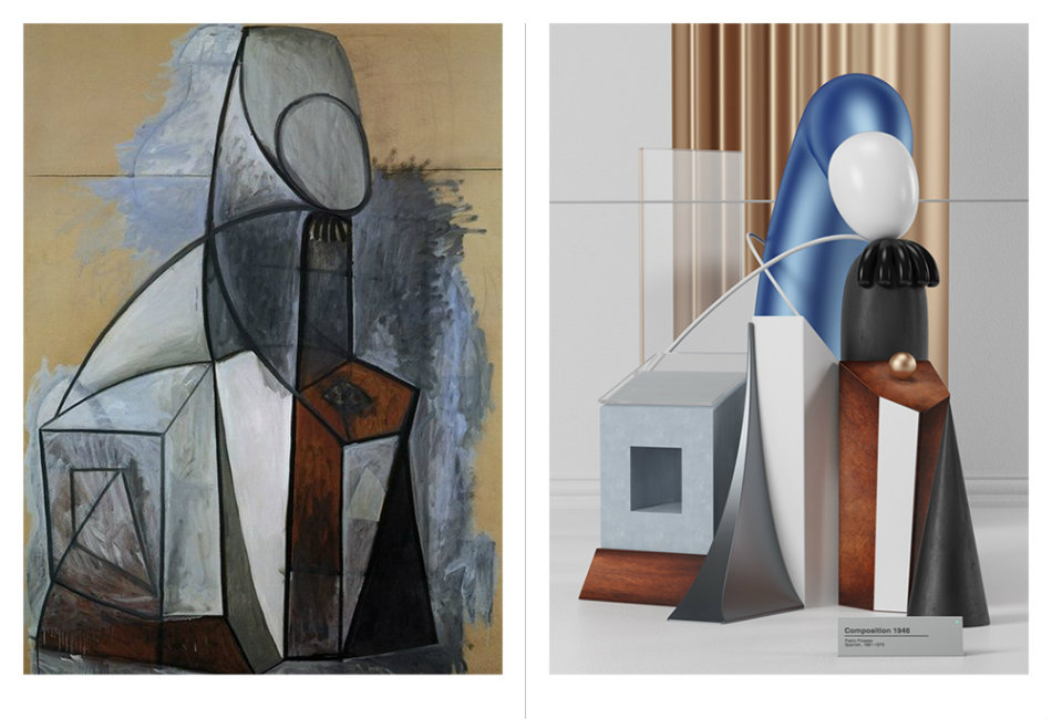 6 Of Pablo Picasso's Famous Paintings Reimagined In 3D Form - Design ...